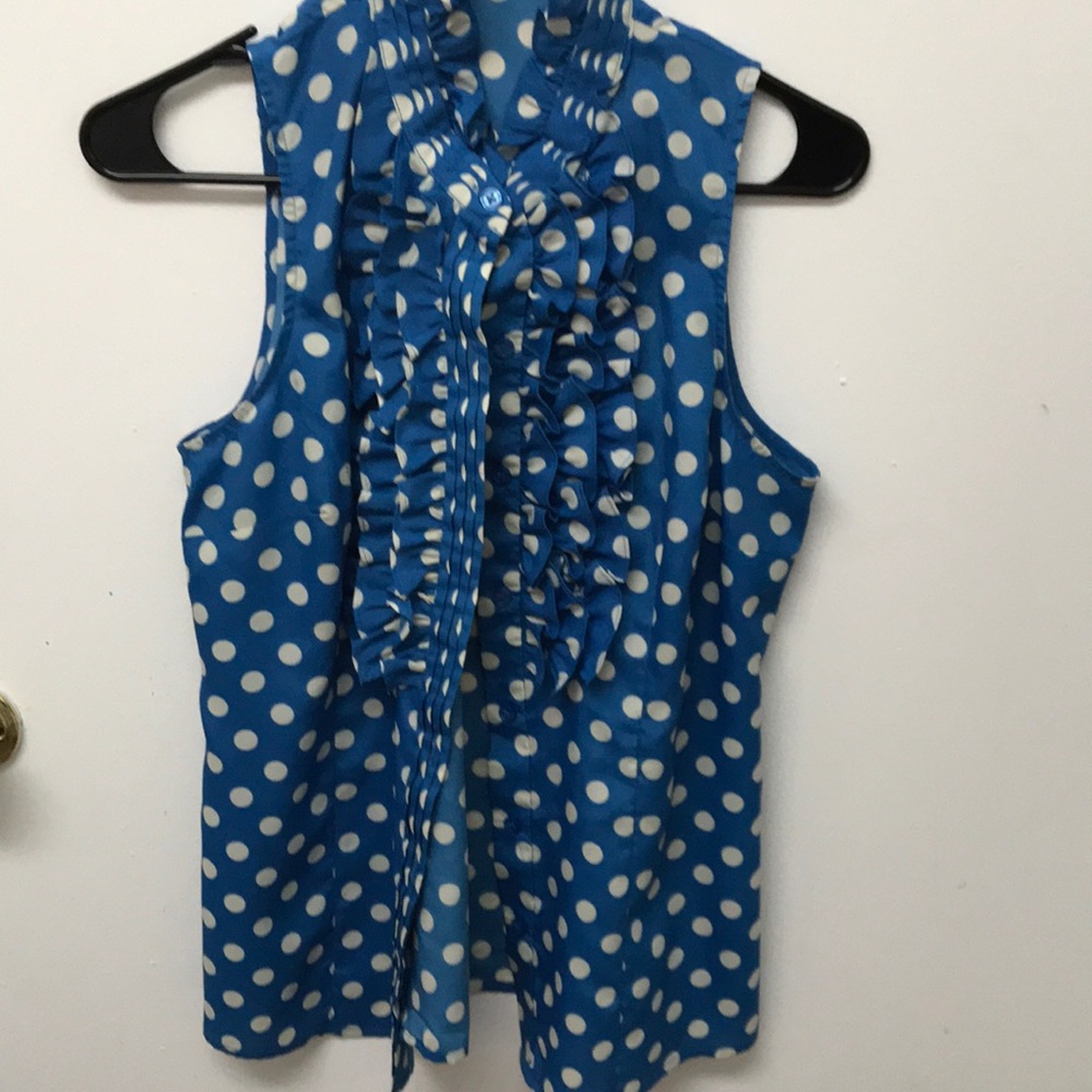 The limited polka dot blouse